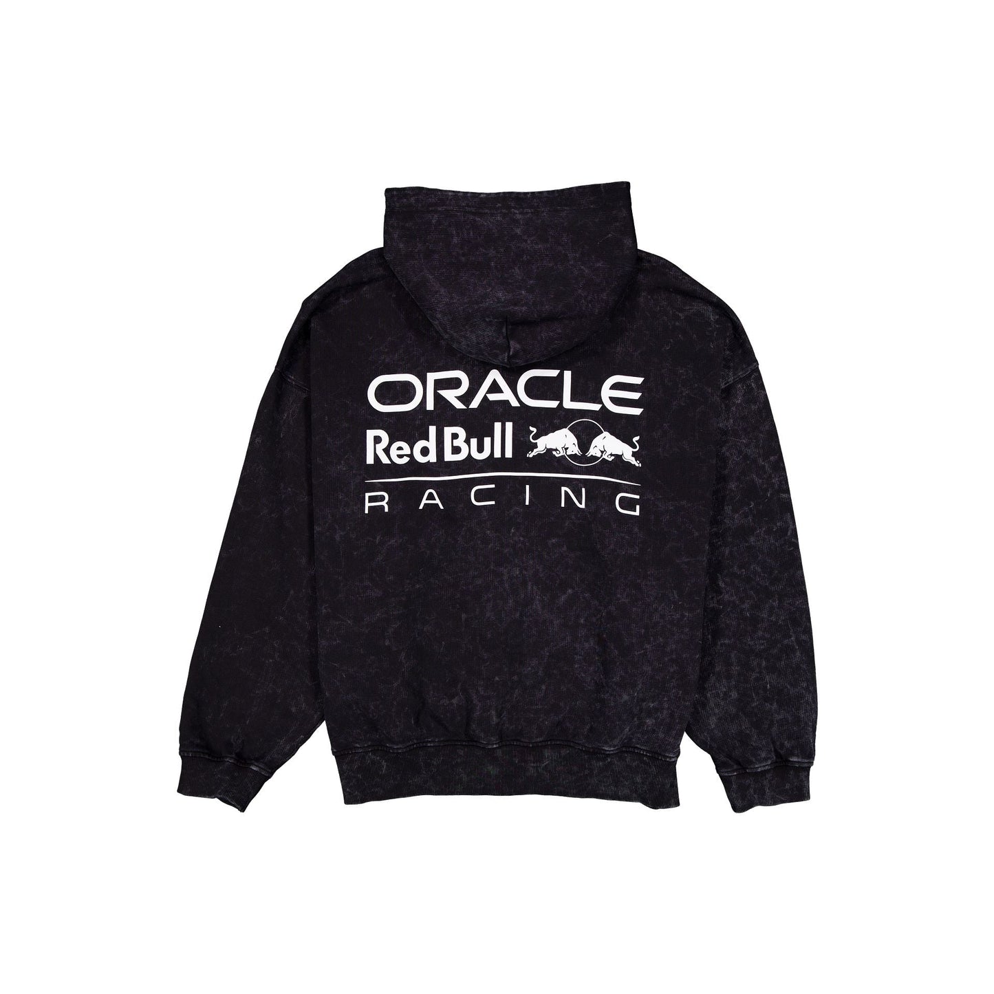 Oracle Red Bull Racing Drop Shoulder Black Full-Zip Hoodie