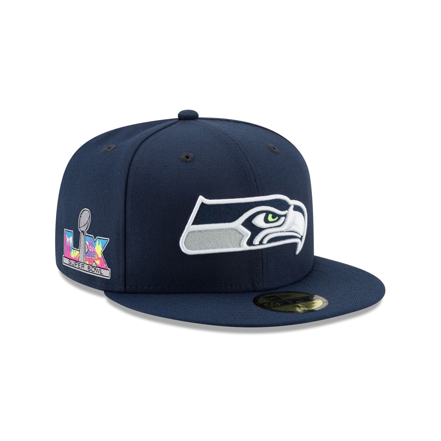 Seattle Seahawks Super Bowl LX Participation Sidepatch 59FIFTY Fitted Hat