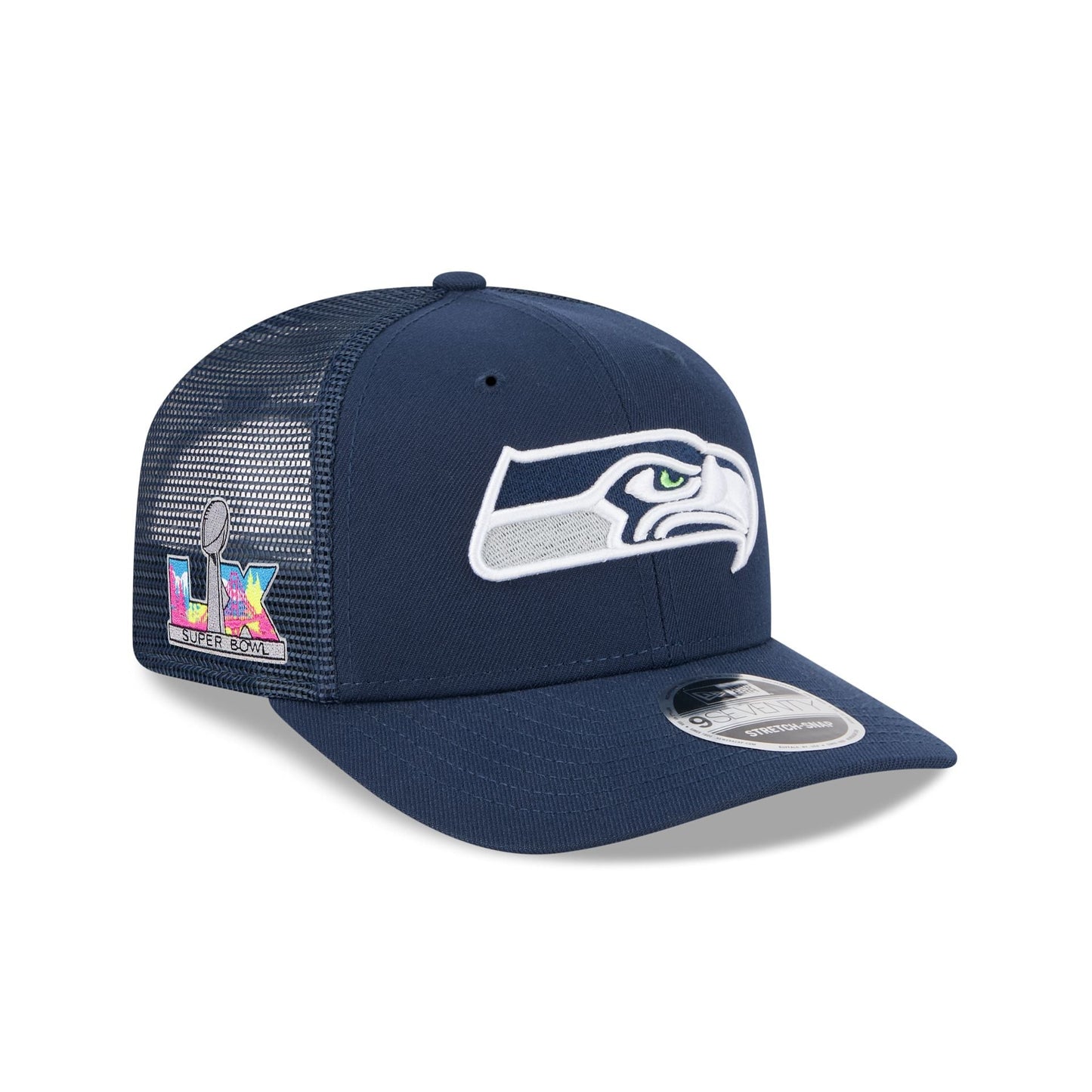 Seattle Seahawks Super Bowl LX Participation Sidepatch 9SEVENTY Trucker Hat