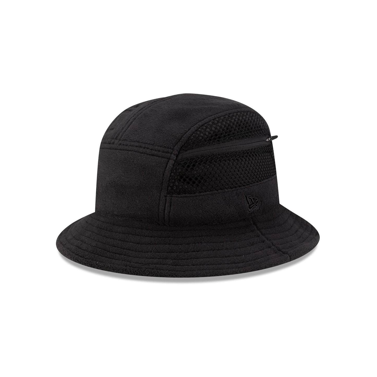 New Era Branded Black Polartec Explorer Bucket Hat