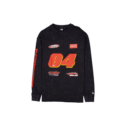 Oracle Red Bull Racing Graphic Black Long-Sleeve T-Shirt