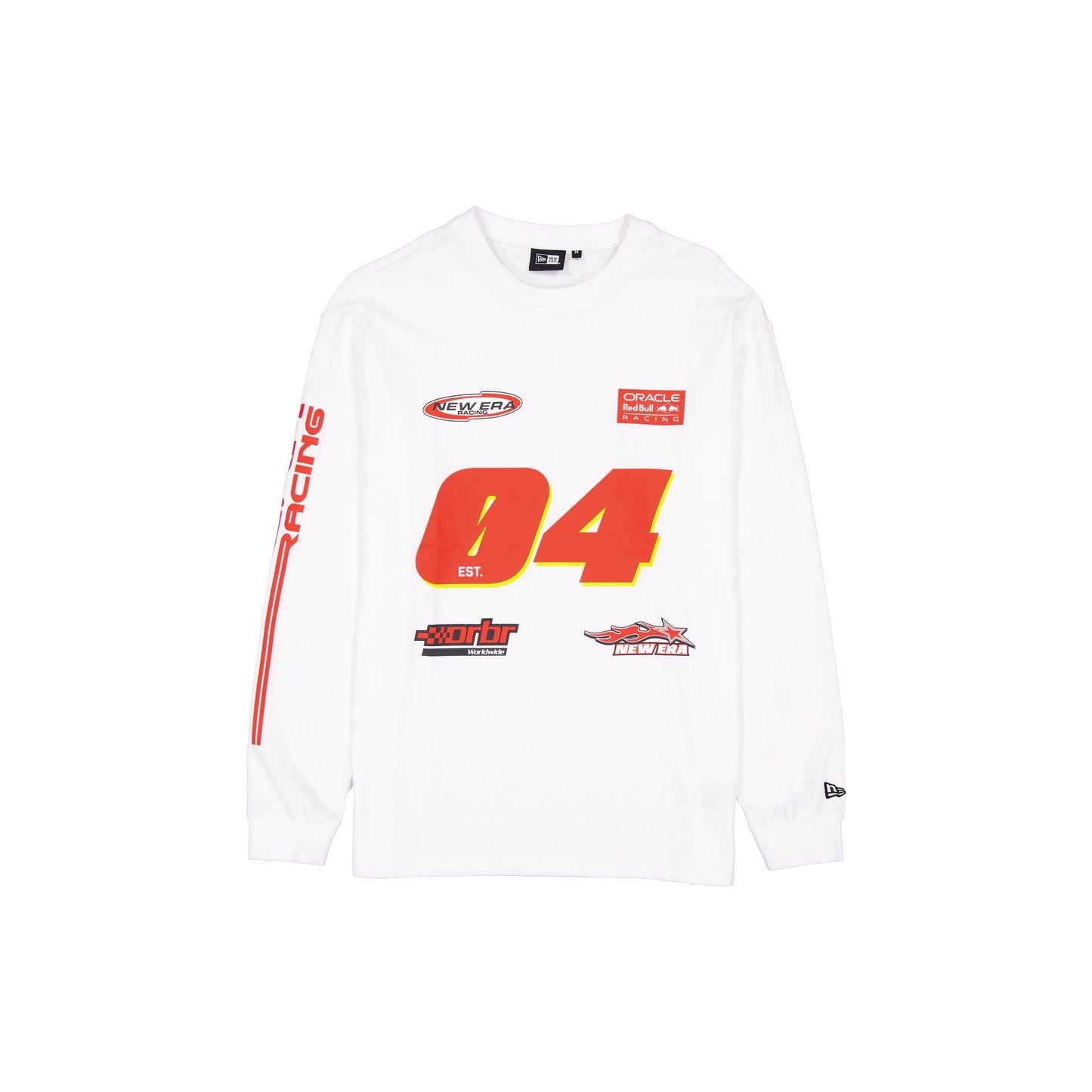 Oracle Red Bull Racing Graphic White Long-Sleeve T-Shirt