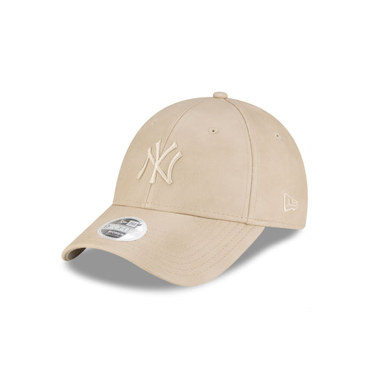 New York Yankees Faux Leather Women's Stone 9FORTY Adjustable Hat