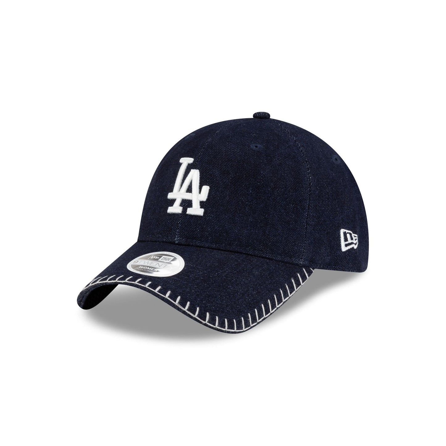 Los Angeles Dodgers Navy Denim Stitch Women's 9TWENTY Adjustable Hat