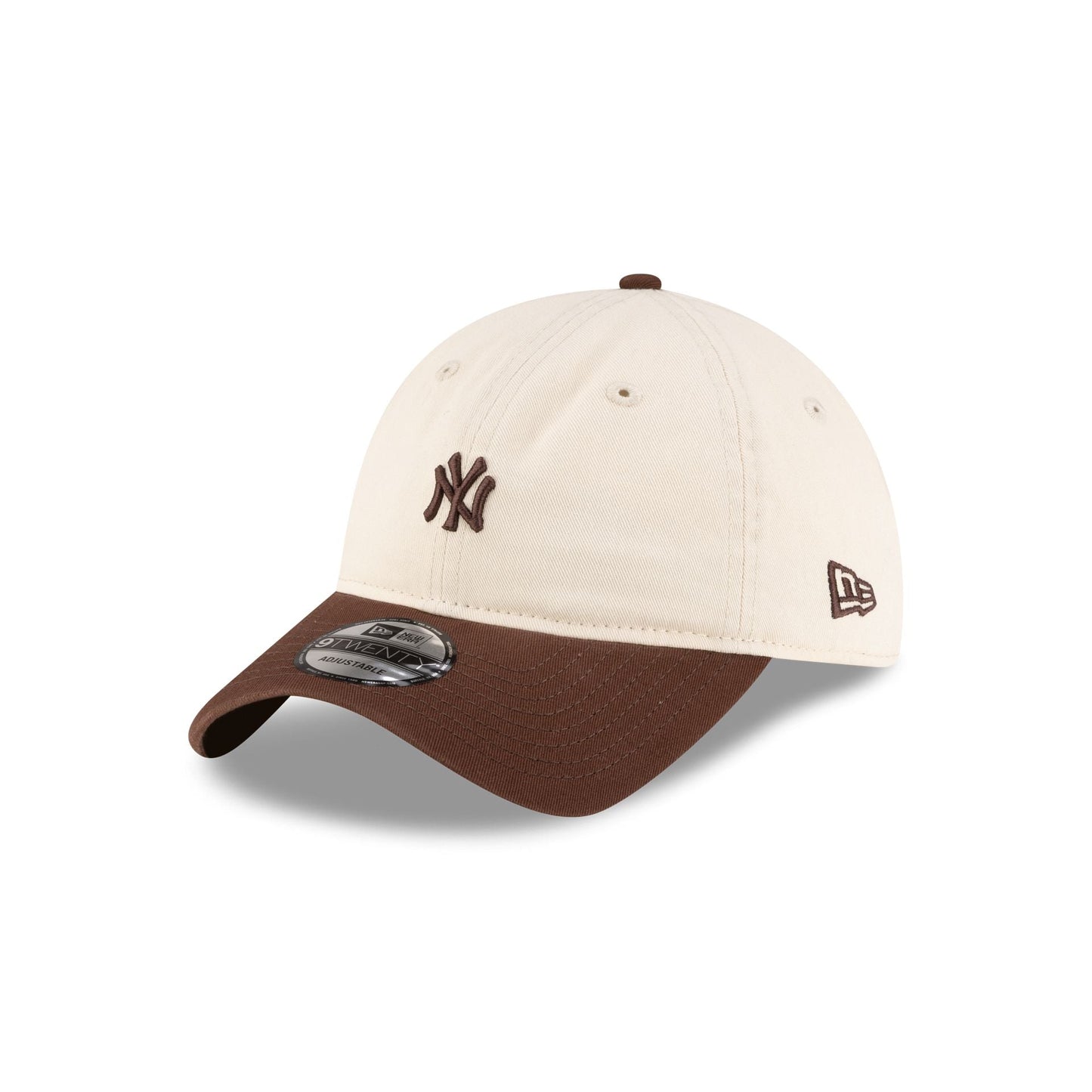 New York Yankees Mini Logo Brown 9TWENTY Adjustable Hat