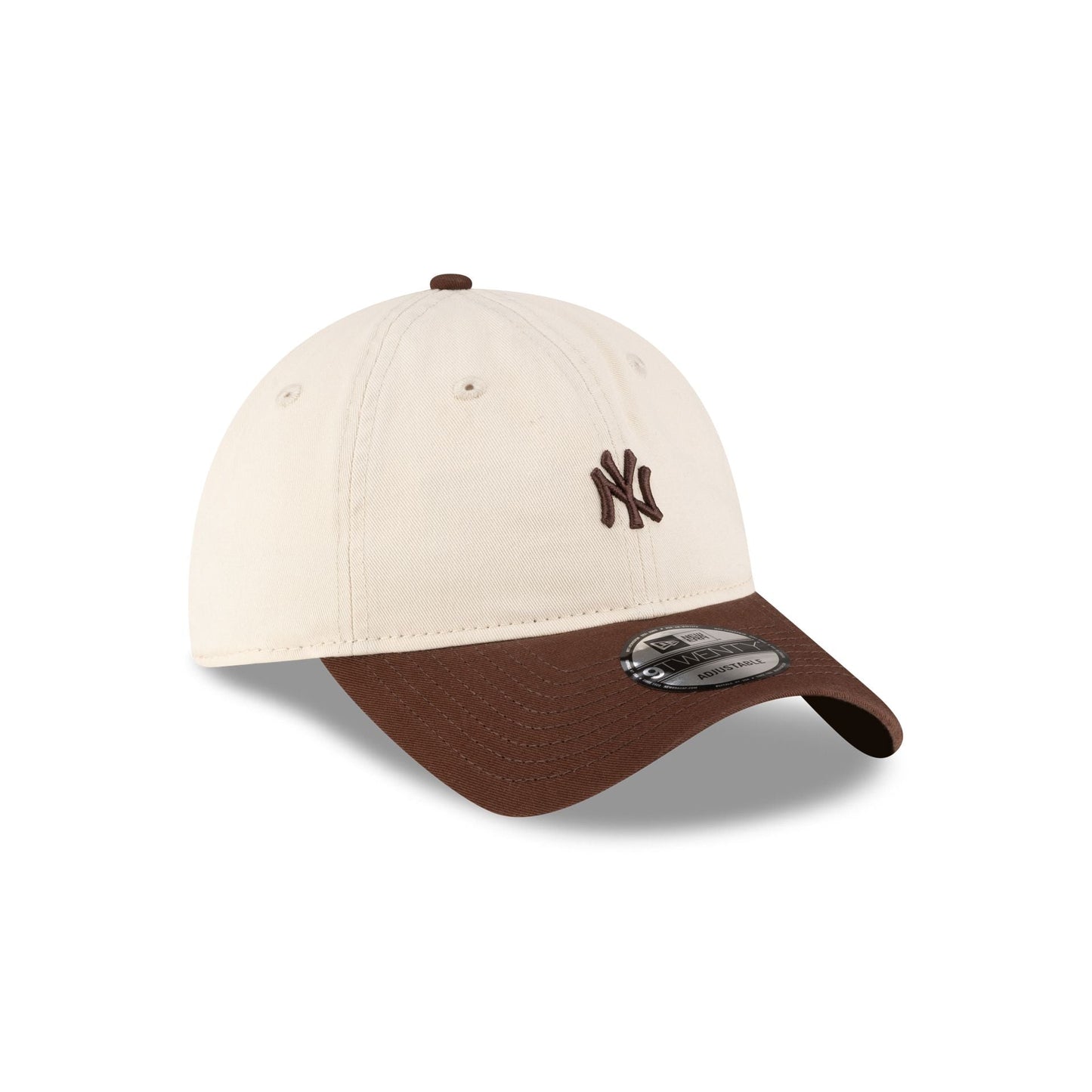 New York Yankees Mini Logo Brown 9TWENTY Adjustable Hat