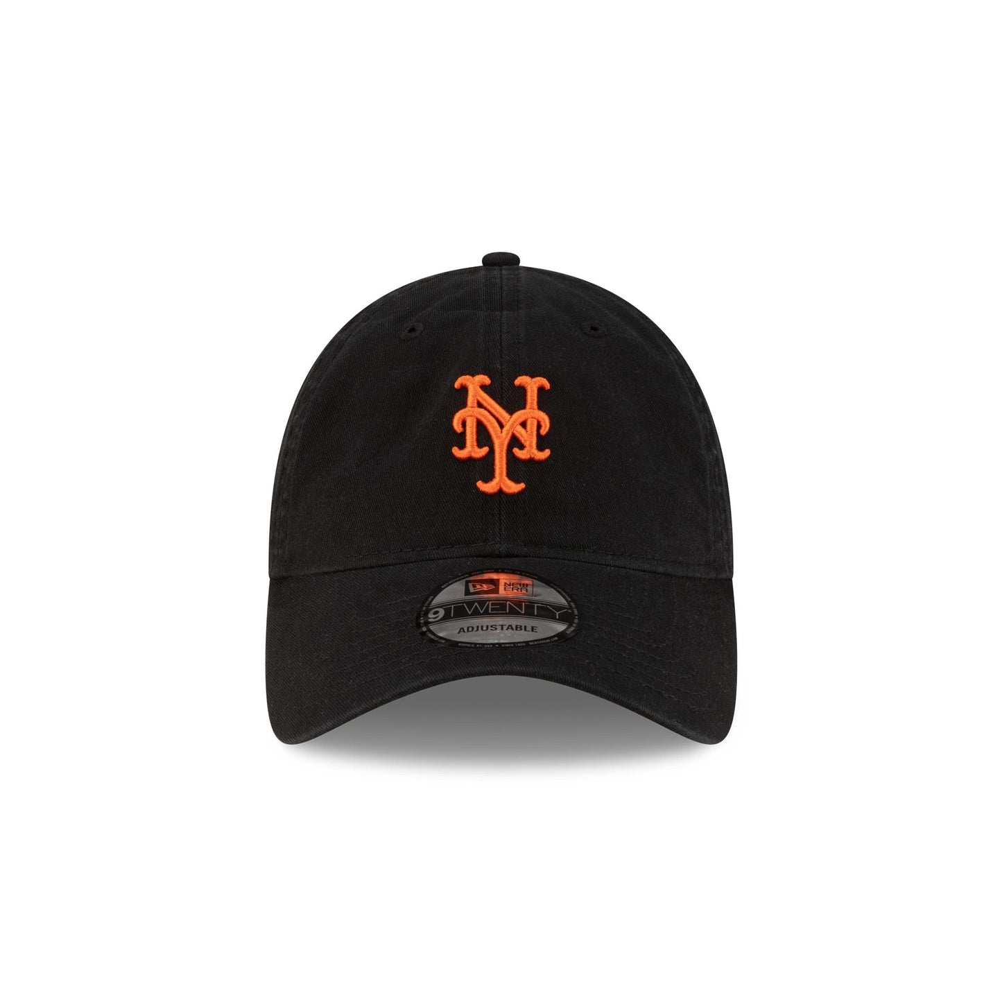 New York Mets Black Washed Script 9TWENTY Adjustable Hat