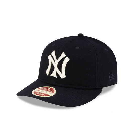 New York Yankees Melton Wool Heritage Series Retro Crown 9FIFTY Strapback Hat