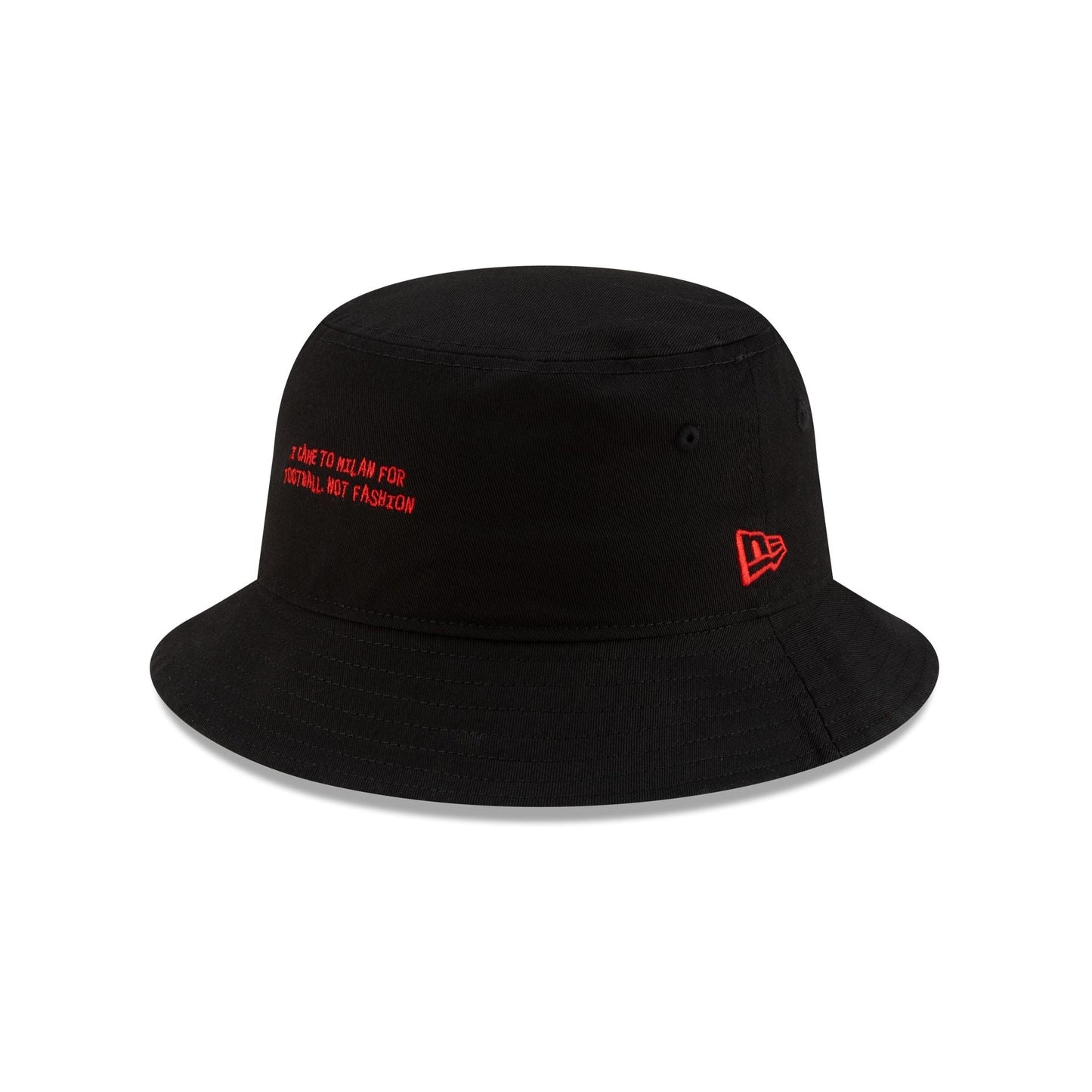 AC Milan Phrase Black Bucket Hat Hat