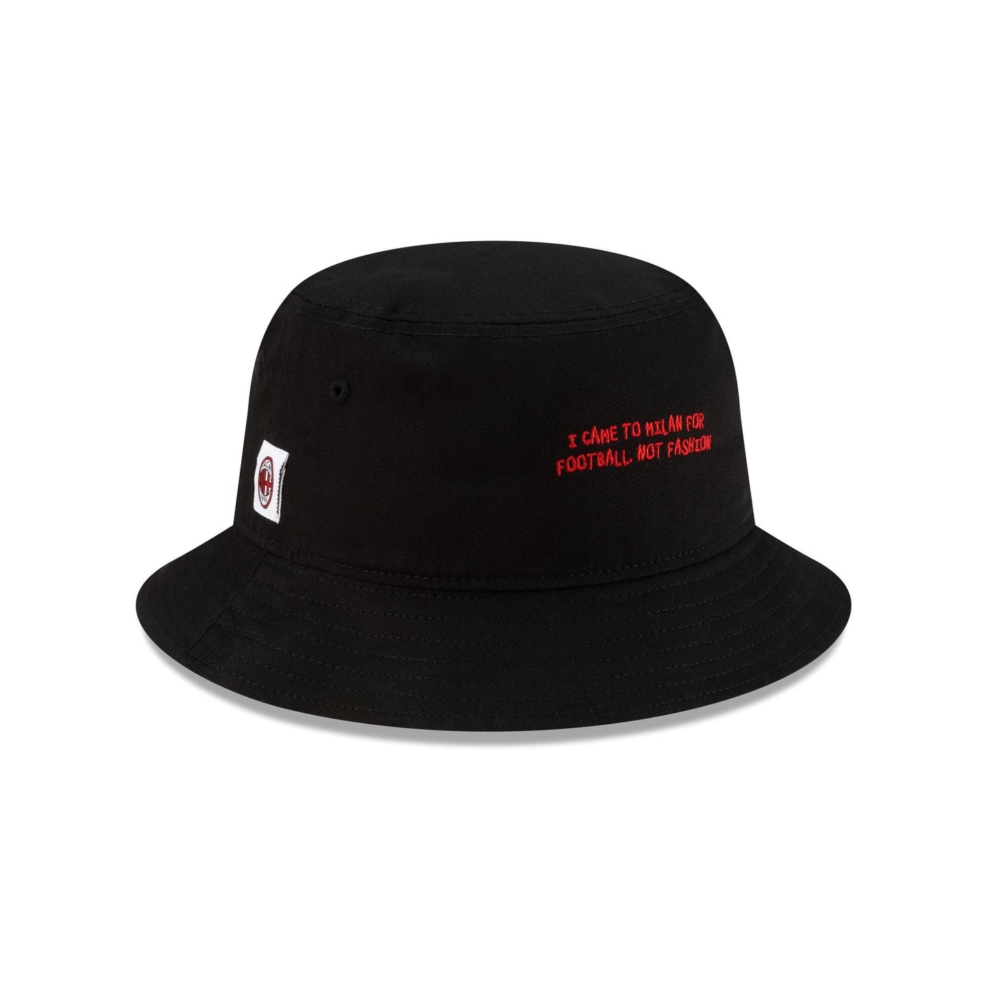 AC Milan Phrase Black Bucket Hat Hat