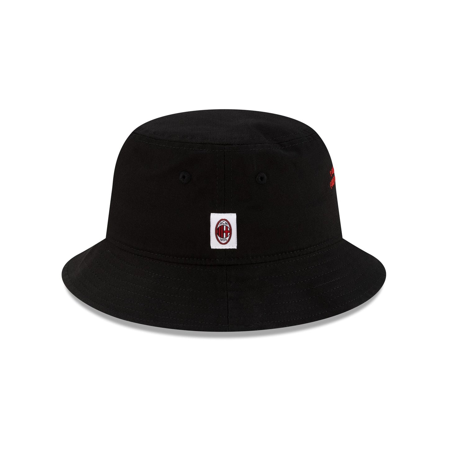 AC Milan Phrase Black Bucket Hat Hat