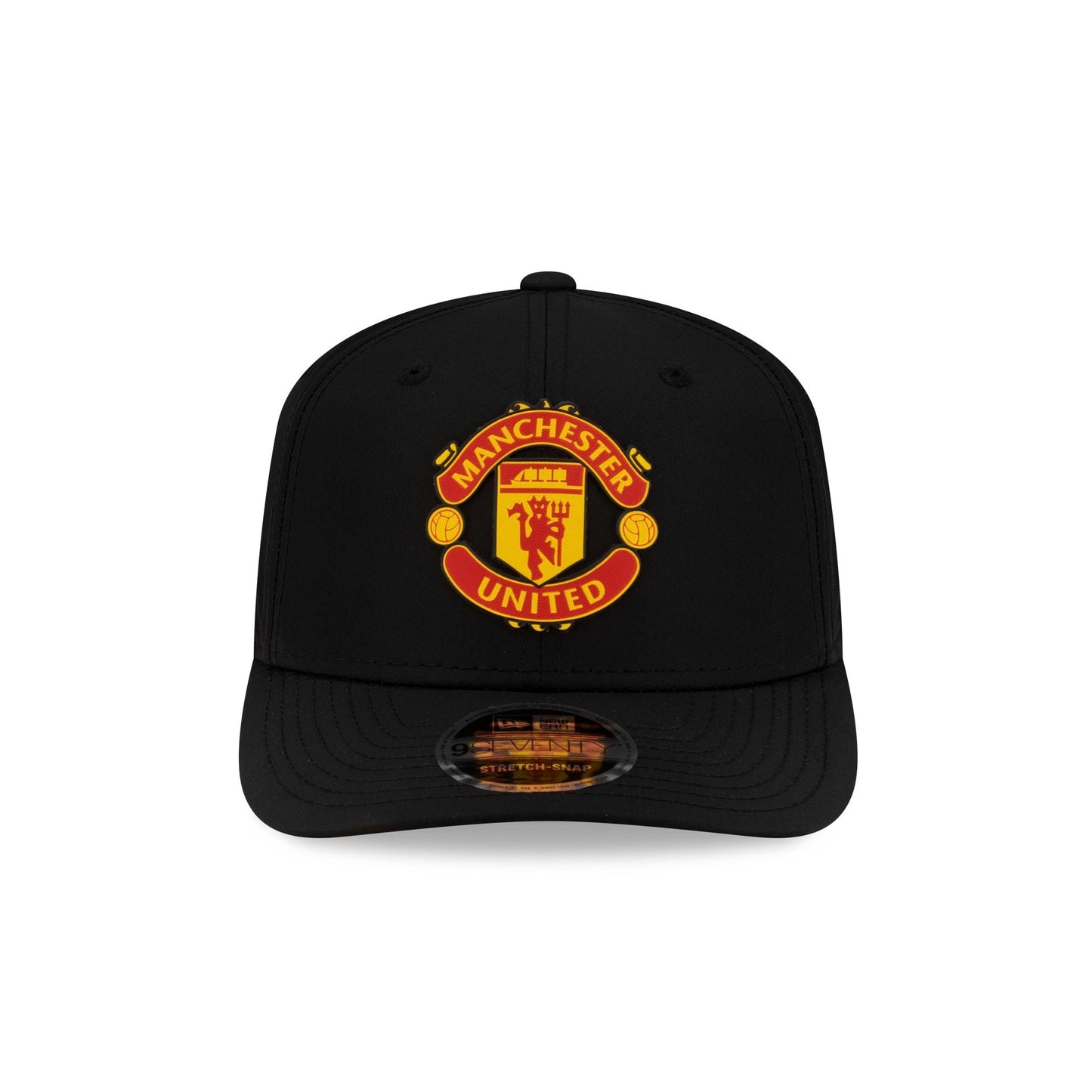 Manchester United FC Black 9SEVENTY Stretch-Snap Hat