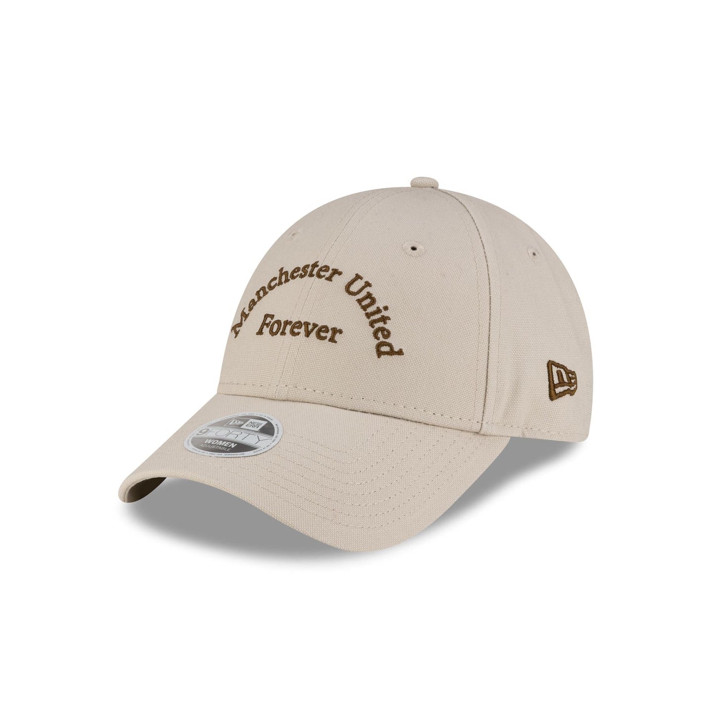 Manchester United FC Wordmark Cream Women's 9FORTY Adjustable Hat
