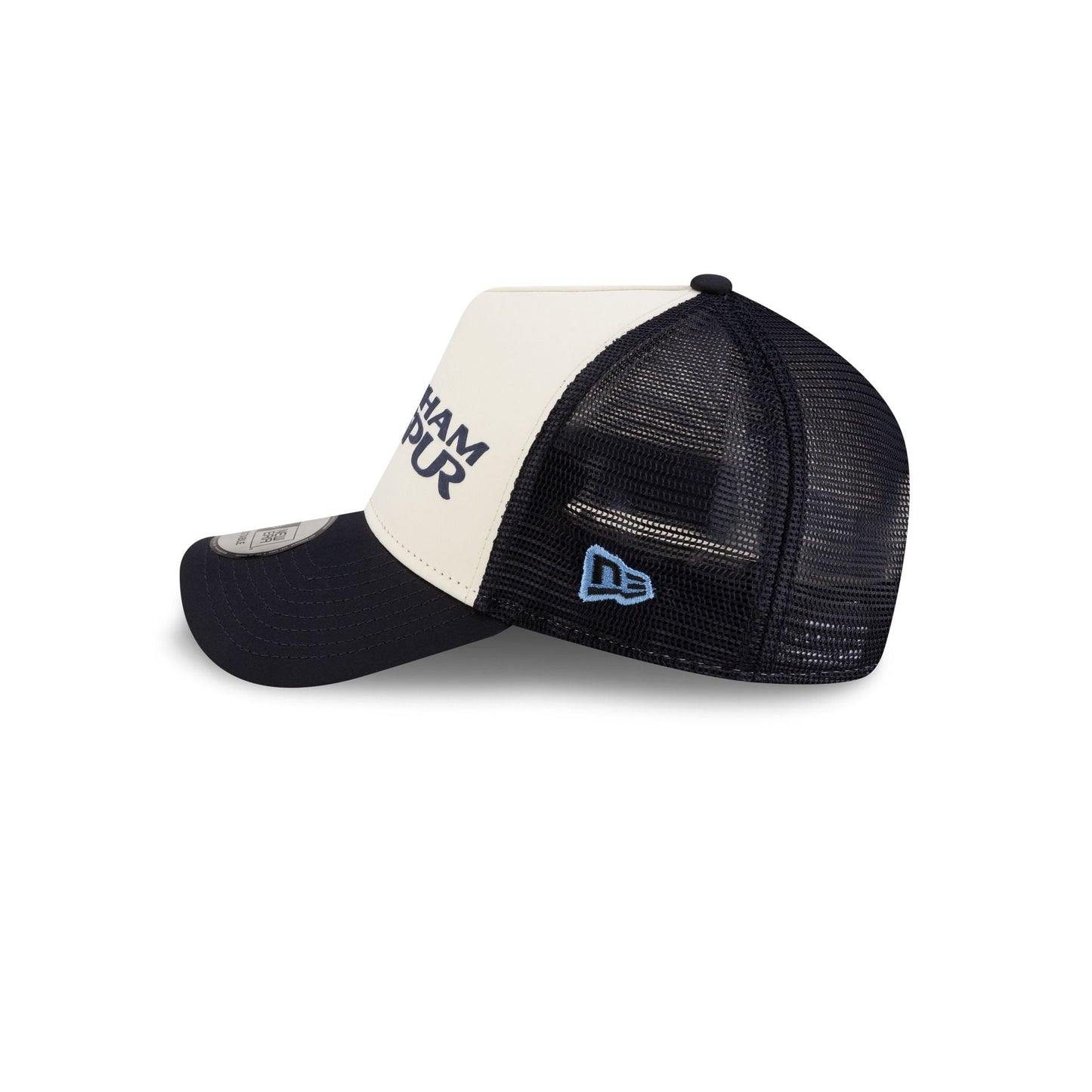 Tottenham Hotspur FC Puff Wordmark Navy 9FORTY A-Frame Trucker Hat