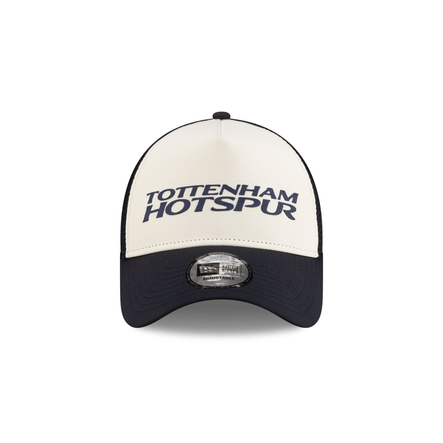 Tottenham Hotspur FC Puff Wordmark Navy 9FORTY A-Frame Trucker Hat