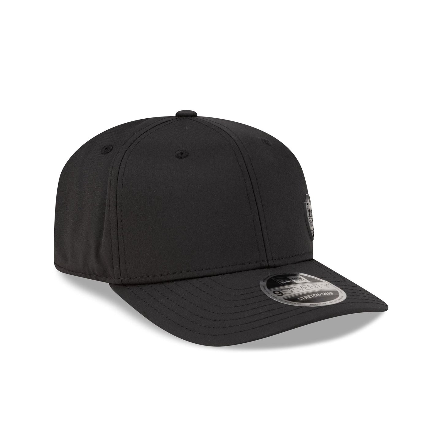 AS Roma Flawless Pin Black 9SEVENTY Stretch-Snap Hat