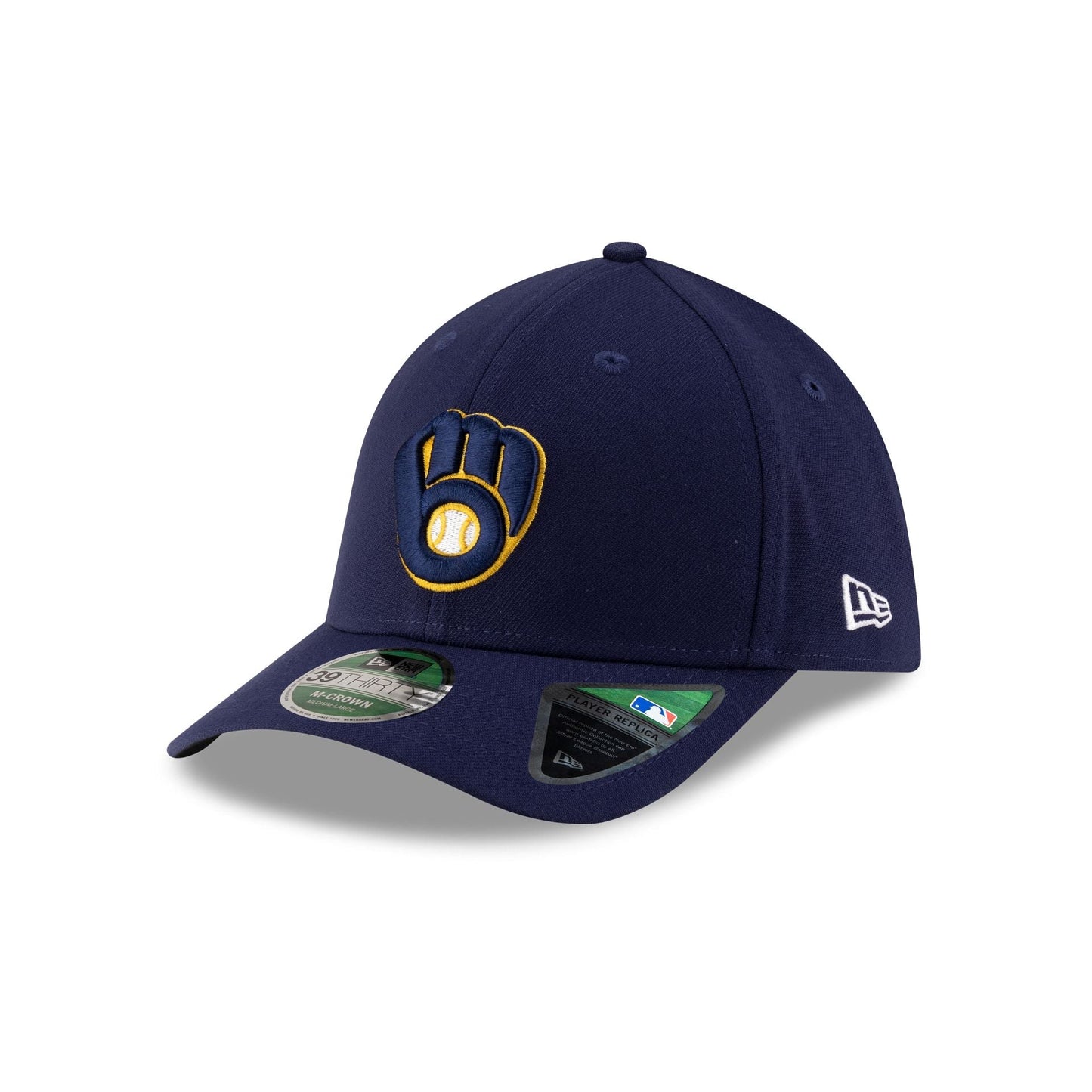 Milwaukee Brewers Player Replica 39THIRTY M-Crown Stretch Fit Hat