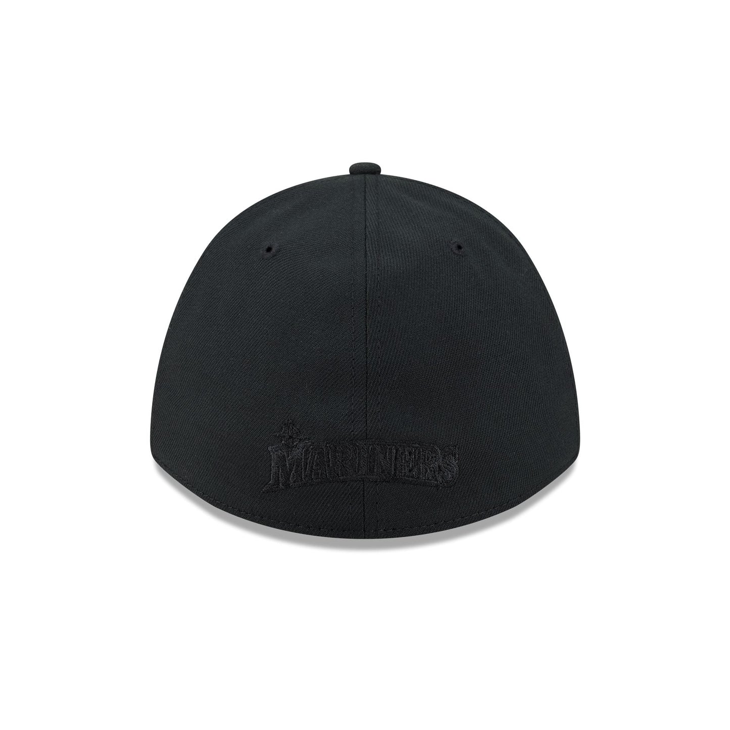 Seattle Mariners Black and White 39THIRTY M-Crown Stretch Fit Hat