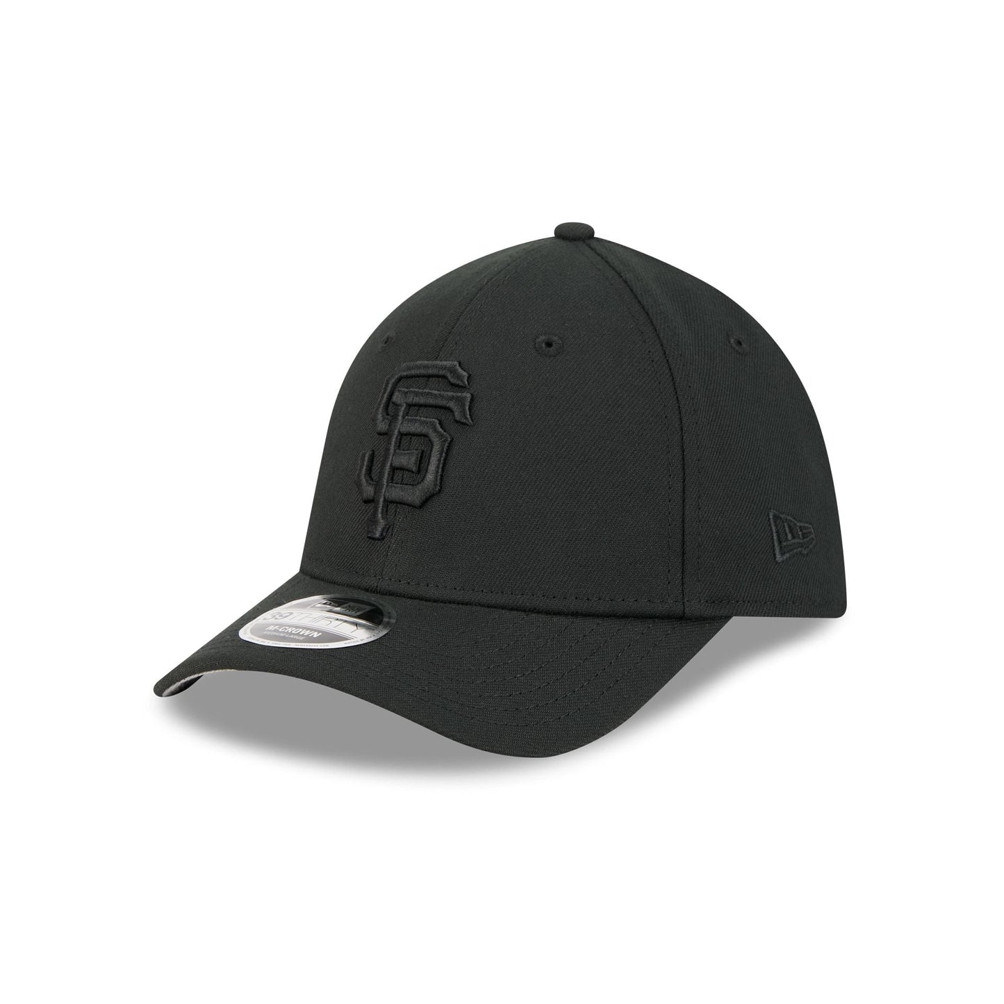 San Francisco Giants Black and White 39THIRTY M-Crown Stretch Fit Hat