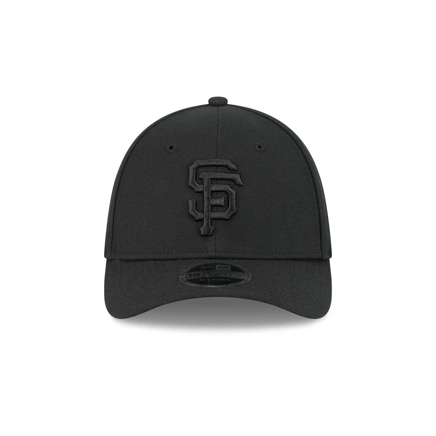 San Francisco Giants Black and White 39THIRTY M-Crown Stretch Fit Hat