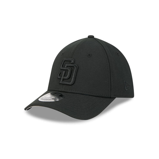 San Diego Padres Black and White 39THIRTY M-Crown Stretch Fit Hat
