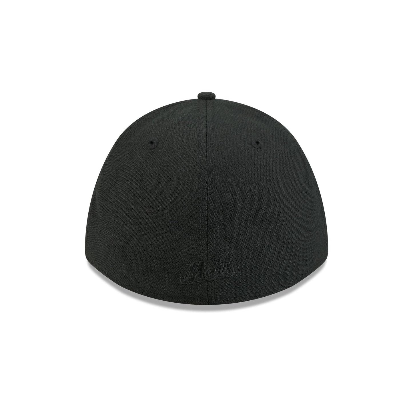 New York Mets Black and White 39THIRTY M-Crown Stretch Fit Hat