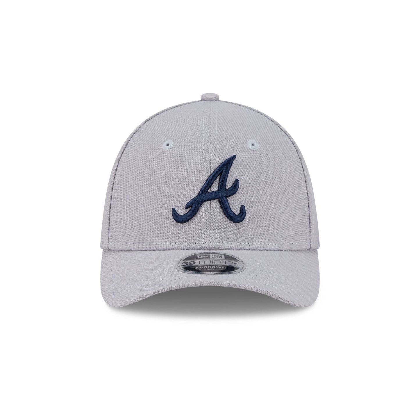 Atlanta Braves Gray 39THIRTY M-Crown Stretch Fit Hat