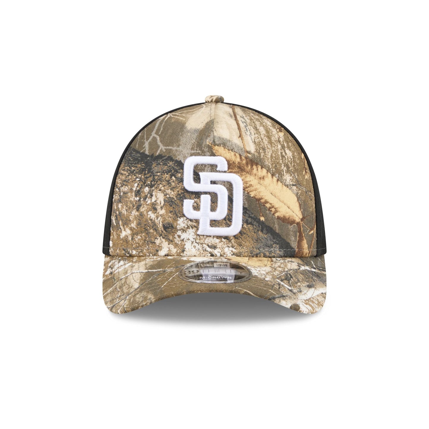 San Diego Padres Realtree 39THIRTY M-Crown A-Frame Stretch Fit Hat