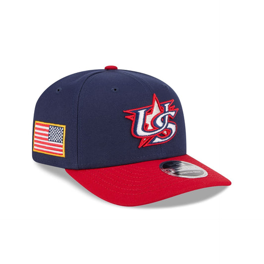 2026 World Baseball Classic USA 9SEVENTY Stretch-Snap Hat