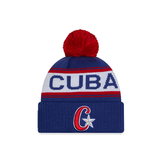 2026 World Baseball Classic Cuba Pom Knit Hat