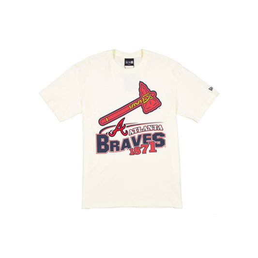 Atlanta Braves Retro Chrome White T-Shirt