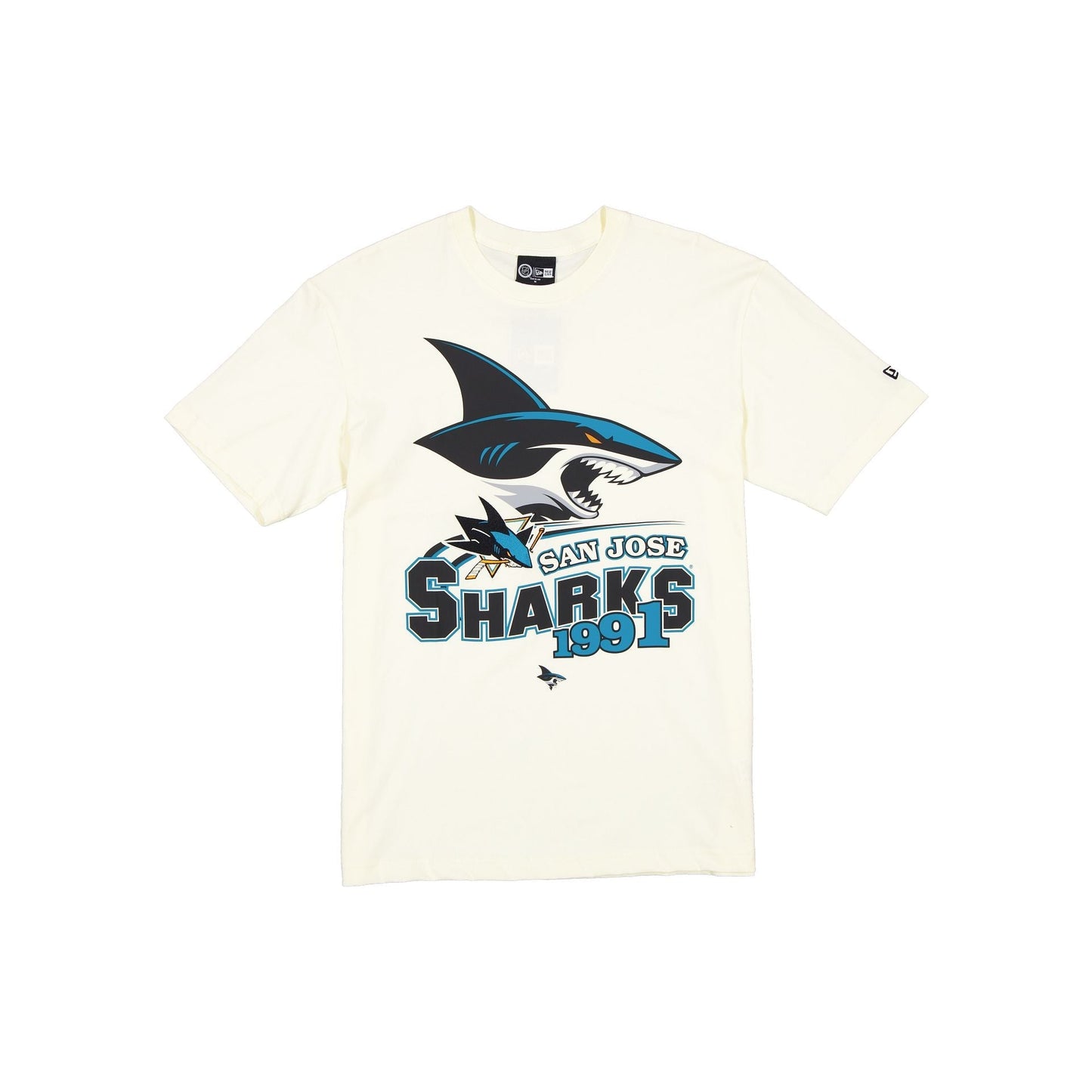 San Jose Sharks Retro Chrome White T-Shirt