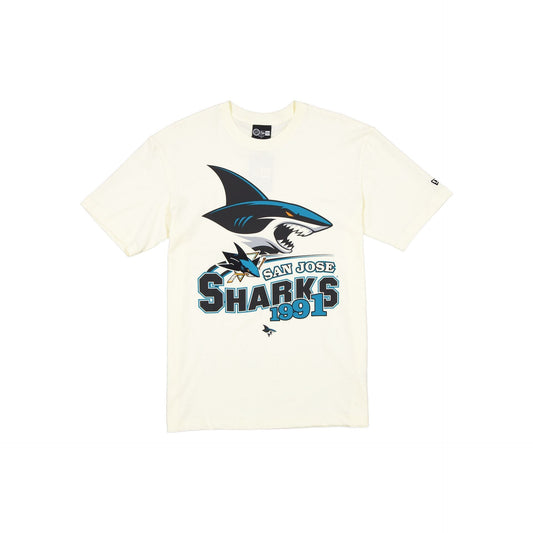 San Jose Sharks Retro Chrome White T-Shirt