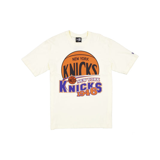 New York Knicks Retro Chrome White T-Shirt