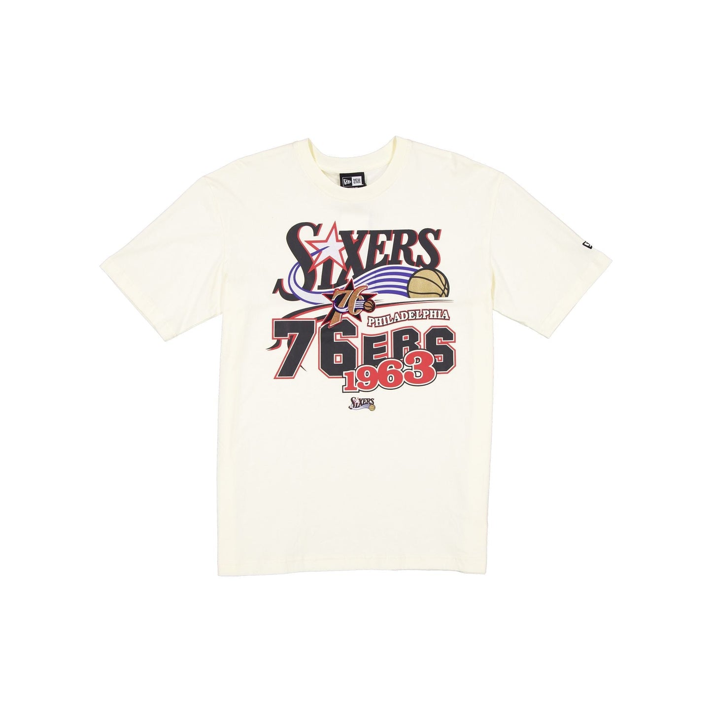 Philadelphia 76ers Retro Chrome White T-Shirt