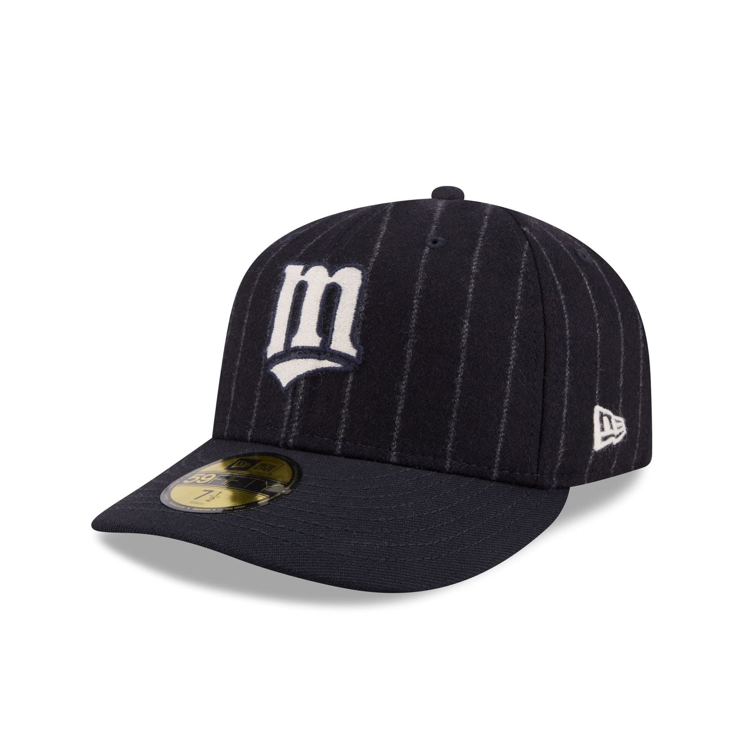 Minnesota Twins Pinstripe Merino & Cashmere Moon 59FIFTY Fitted Hat