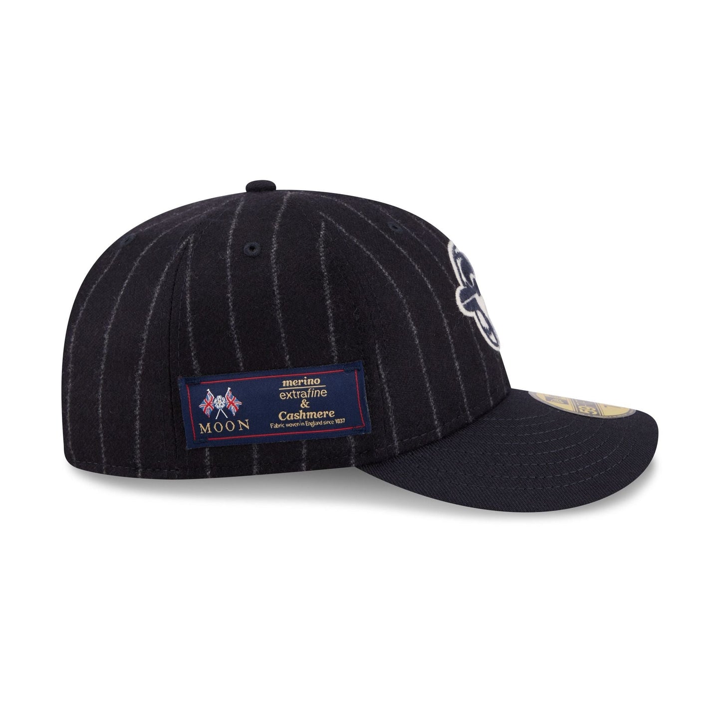 Toronto Blue Jays Pinstripe Merino & Cashmere Moon 59FIFTY Fitted Hat