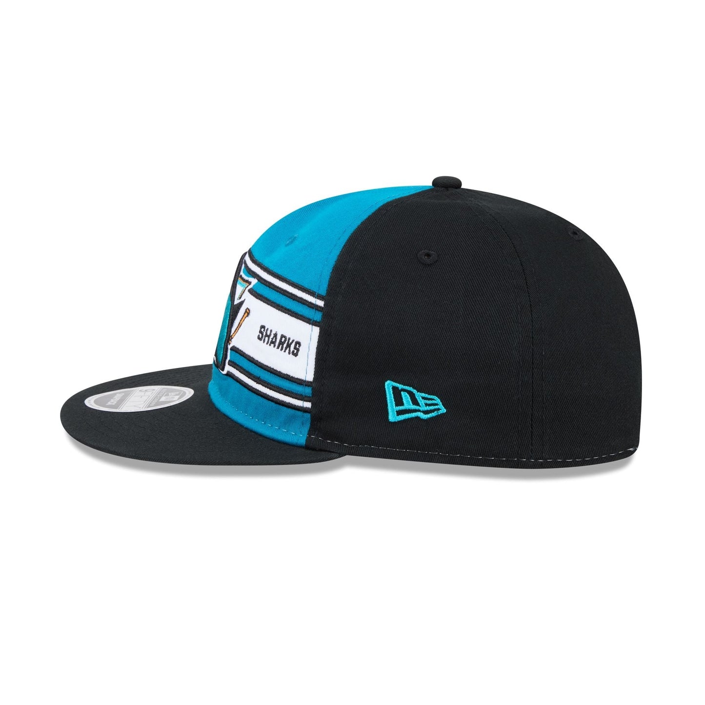 San Jose Sharks Team Stripes Retro Crown 9FIFTY Snapback Hat