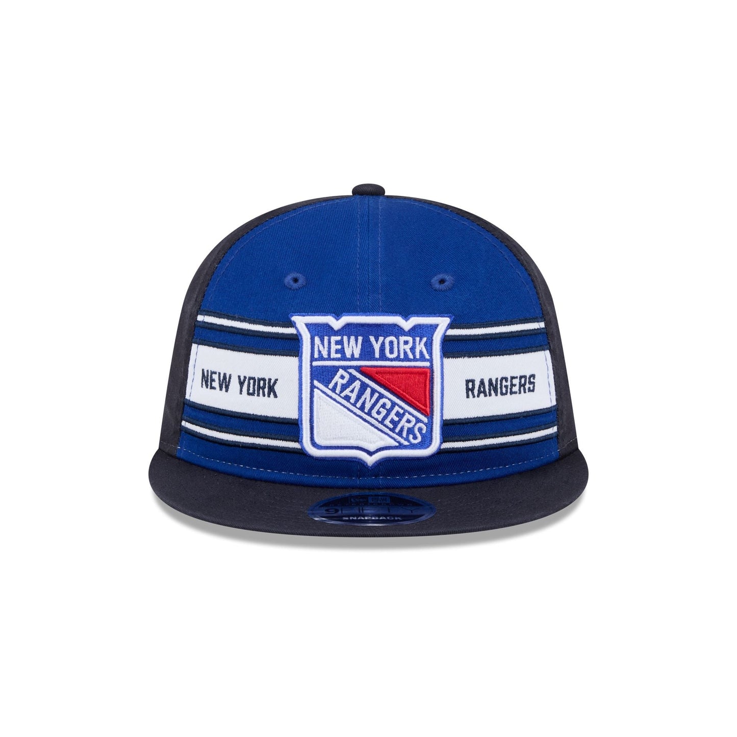 New York Rangers Team Stripes Retro Crown 9FIFTY Snapback Hat