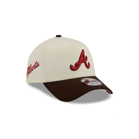 Atlanta Braves City Script 9FORTY A-Frame Snapback Hat