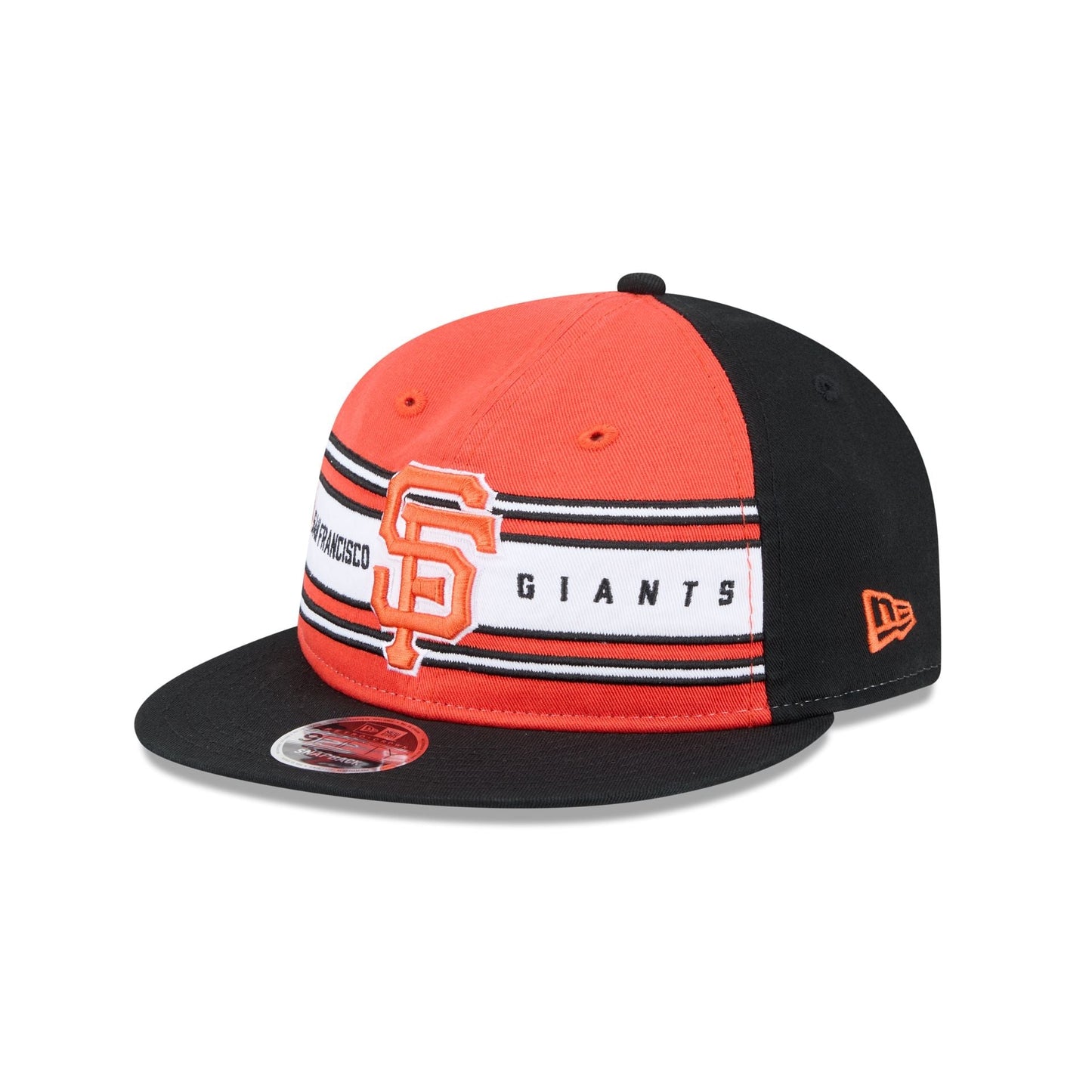 San Francisco Giants Team Stripes Retro Crown 9FIFTY Snapback Hat