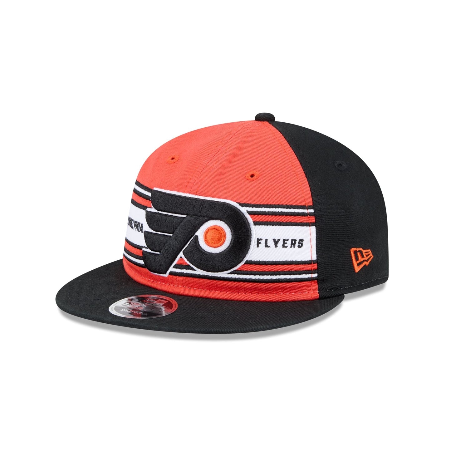 Philadelphia Flyers Team Stripes Retro Crown 9FIFTY Snapback Hat