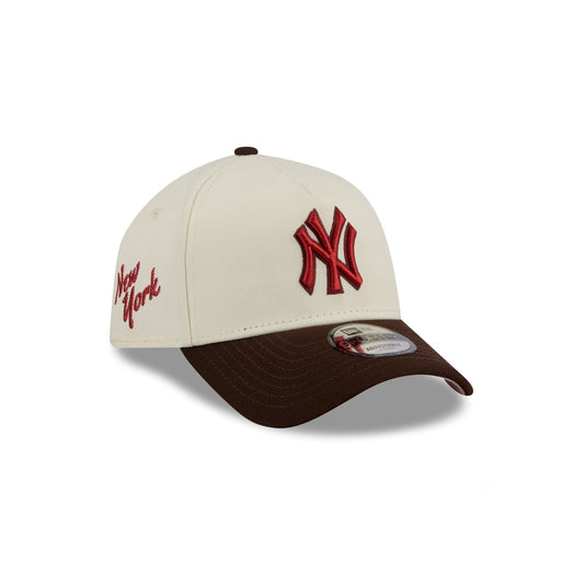 New York Yankees City Script 9FORTY A-Frame Snapback Hat