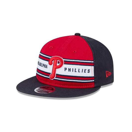 Philadelphia Phillies Team Stripes Retro Crown 9FIFTY Snapback Hat