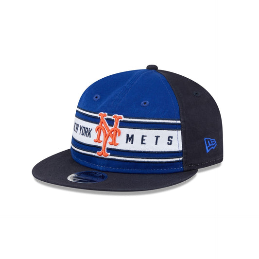 New York Mets Team Stripes Retro Crown 9FIFTY Snapback Hat