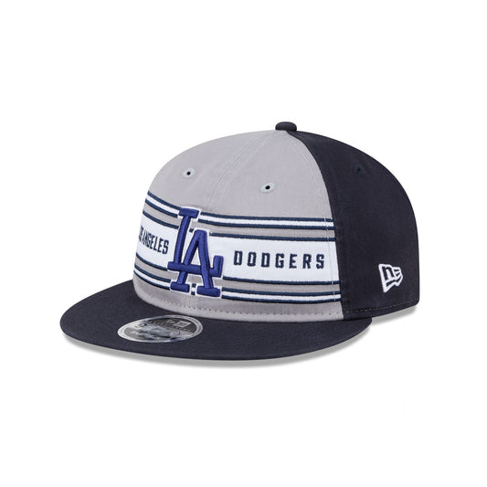 Los Angeles Dodgers Team Stripes Retro Crown 9FIFTY Snapback Hat