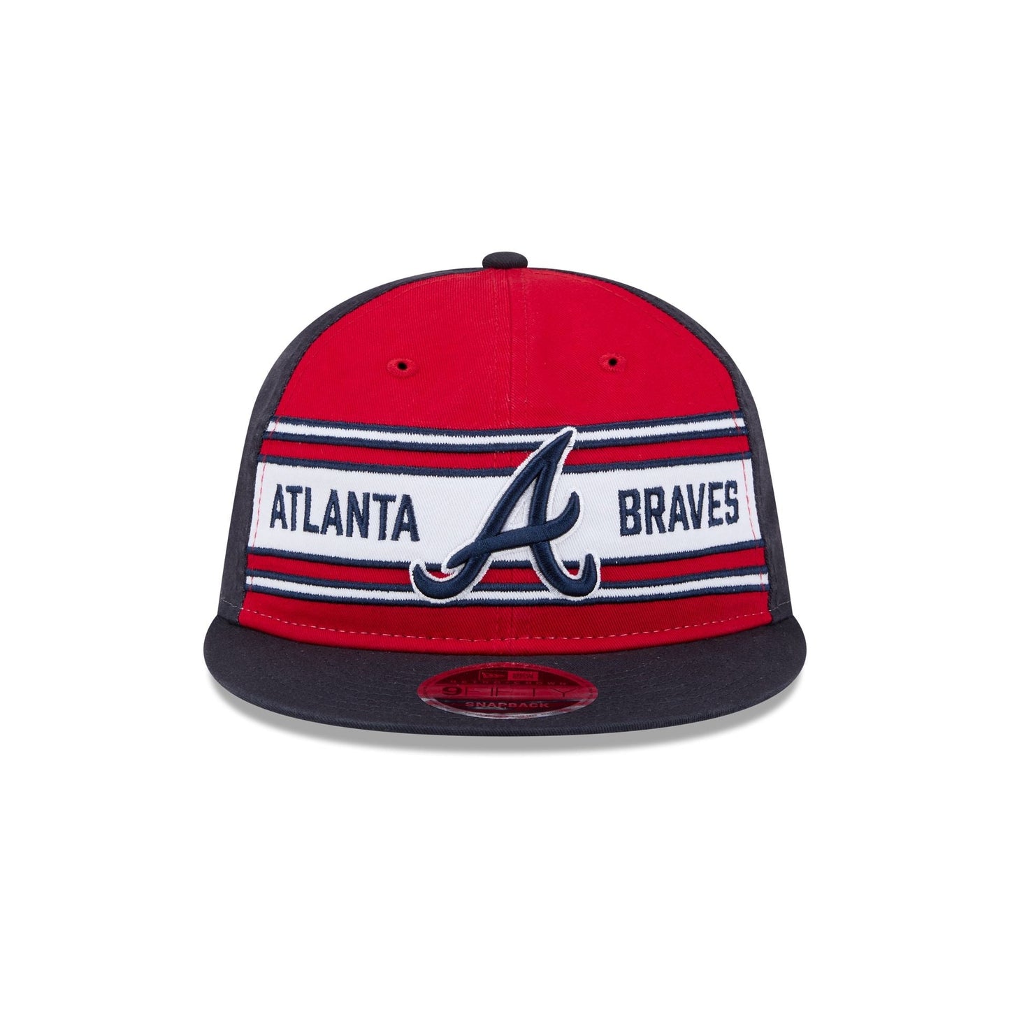 Atlanta Braves Team Stripes Retro Crown 9FIFTY Snapback Hat