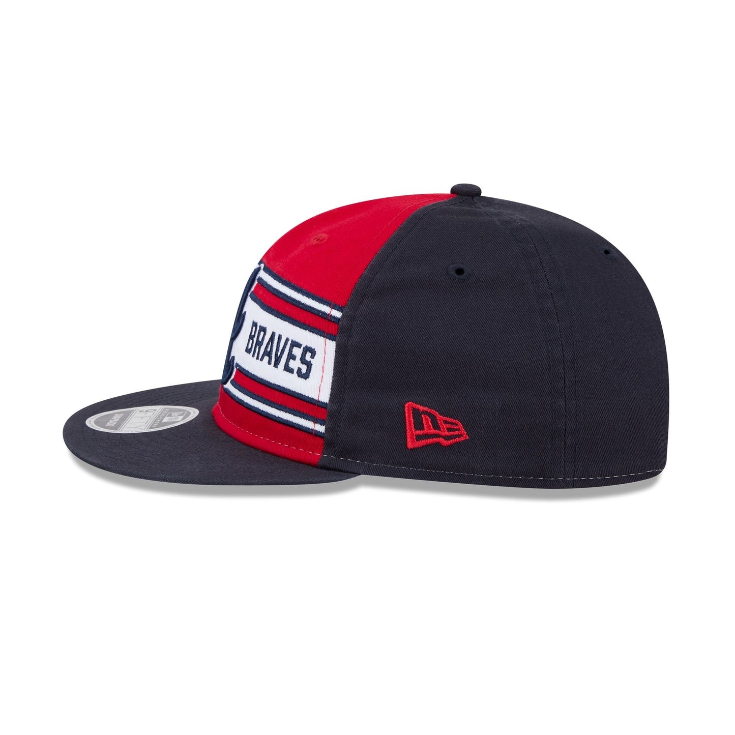 Atlanta Braves Team Stripes Retro Crown 9FIFTY Snapback Hat