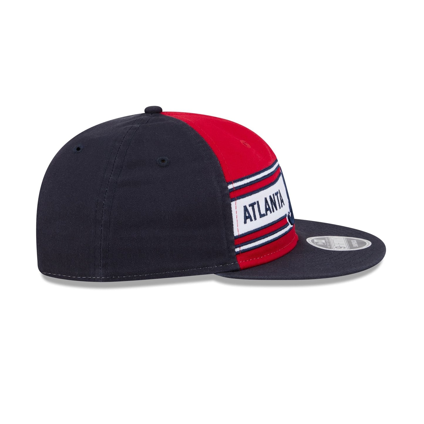 Atlanta Braves Team Stripes Retro Crown 9FIFTY Snapback Hat