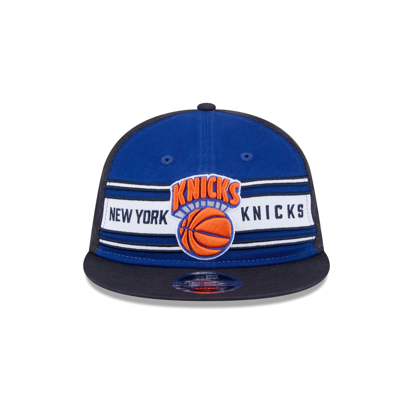 New York Knicks Team Stripes Retro Crown 9FIFTY Snapback Hat